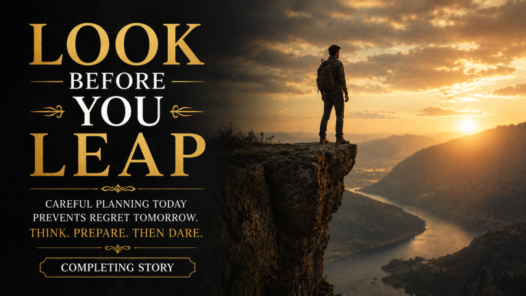 look before you leap completing story